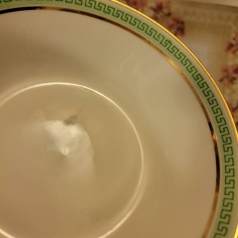 Vintage Dish ~ L. Bernardaud & Co Limoges D & Co France ~ Greek Key Pattern Bowl - Picture 5 of 9